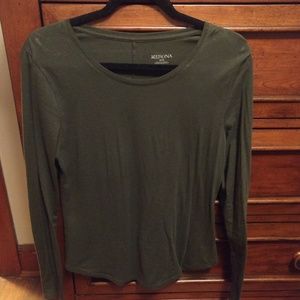 Merona Olive long sleeve tee